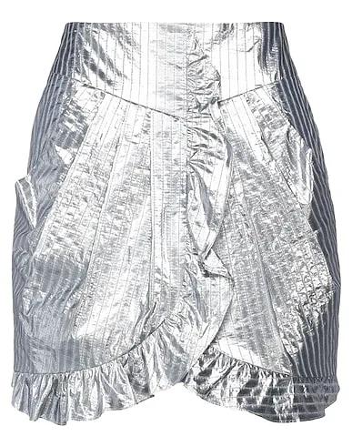 Silver Brocade Mini skirt