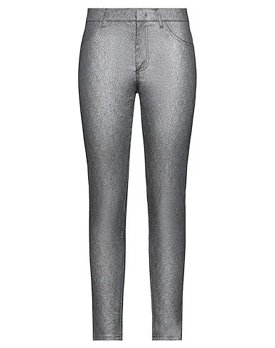 Silver Jacquard Casual pants