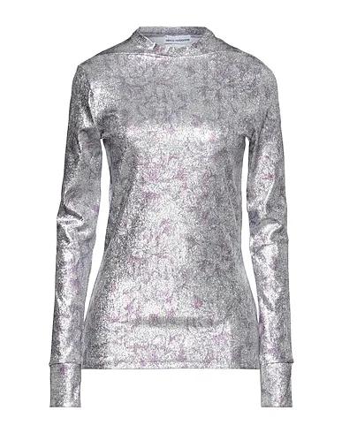 Silver Jersey Evening top