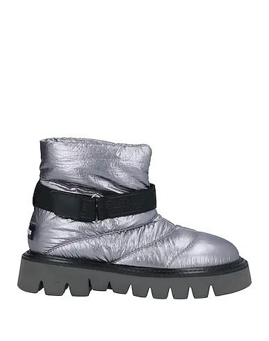 Silver Leather Ankle boot