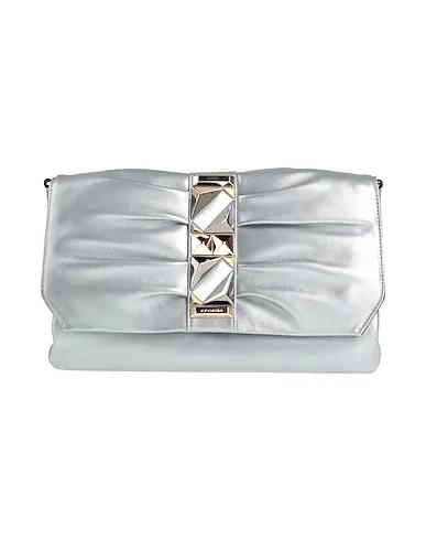 Silver Leather Handbag
