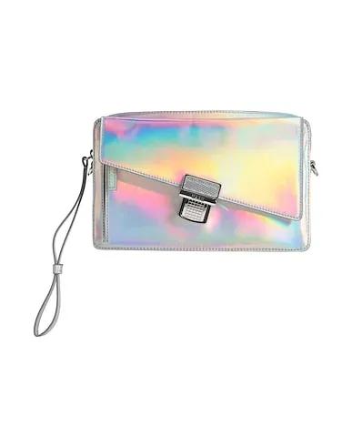 Silver Leather Handbag