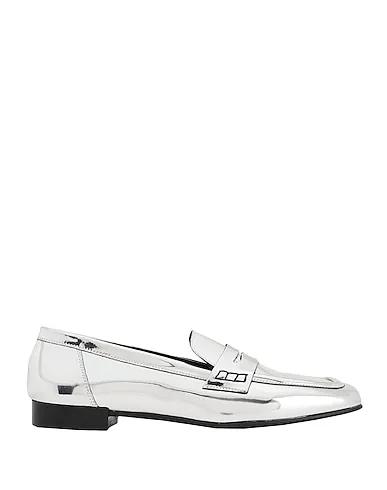 Silver Loafers MIRROR EFFECT PENNY LOAFER
