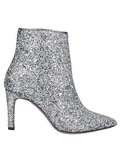 Silver Plain weave Ankle boot