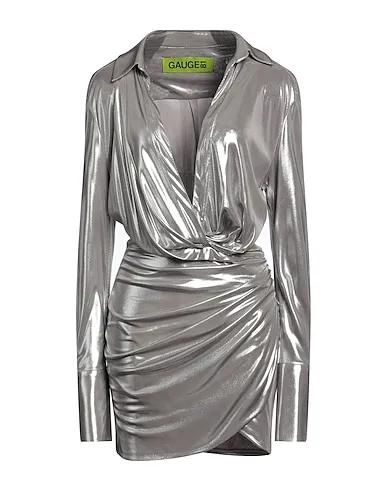 Silver Satin Short dress
