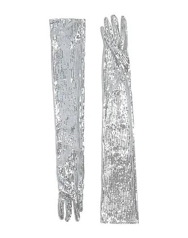 Silver Tulle Gloves