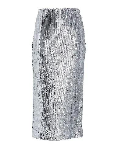 Silver Tulle Maxi Skirts