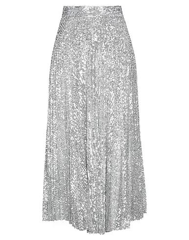Silver Tulle Midi skirt