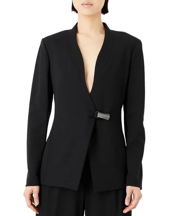 Single Snap Closure Blazer