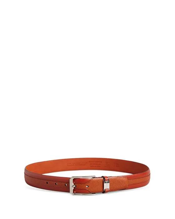 Siymon Caviar Smooth Leather Belt