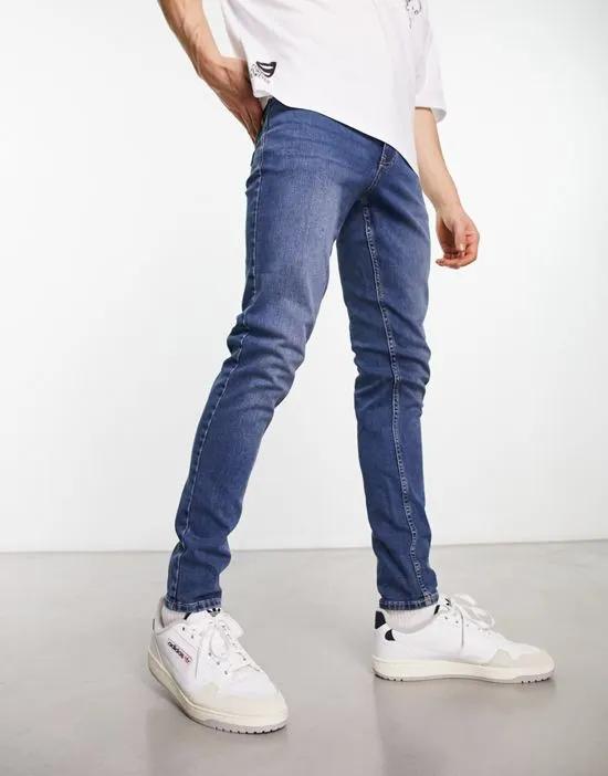 skinny jean in dark wash blue