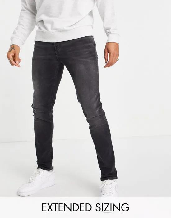 skinny jeans in washed black