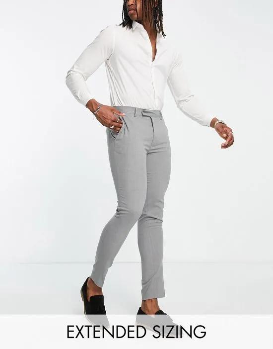 skinny smart pants in gray