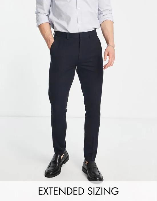 skinny smart pants in navy