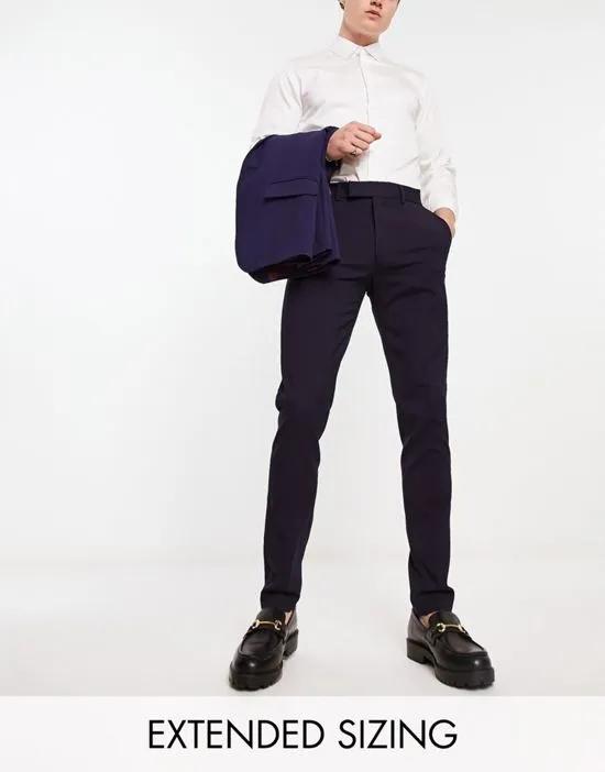 skinny smart pants in navy