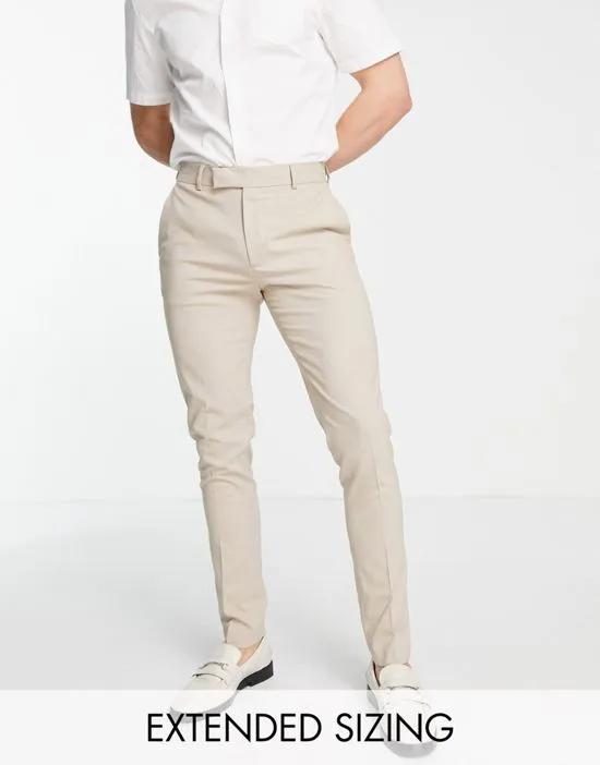 skinny Smart Pants in stone