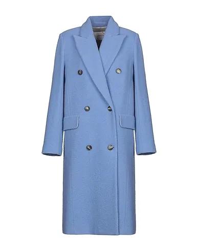 Sky blue Boiled wool Coat