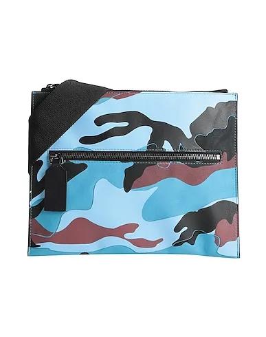 Sky blue Canvas Cross-body bags