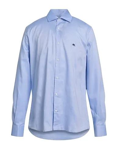 Sky blue Canvas Patterned shirt
