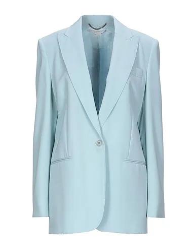Sky blue Cotton twill Blazer