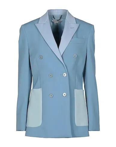 Sky blue Cotton twill Blazer