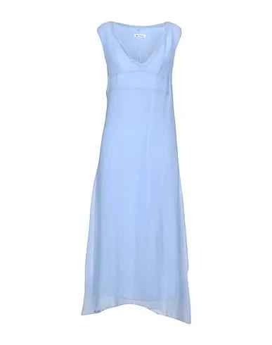 Sky blue Crêpe Long dress