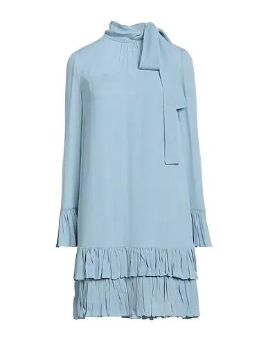 Sky blue Crêpe Midi dress