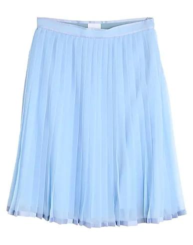 Sky blue Crêpe Midi skirt