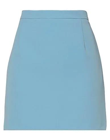 Sky blue Crêpe Mini skirt