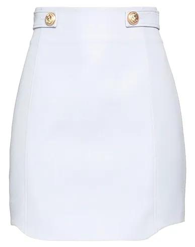 Sky blue Flannel Mini skirt