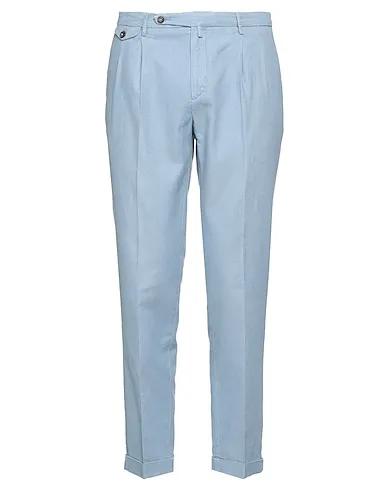 Sky blue Jacquard Casual pants