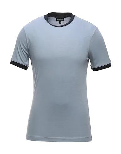 Sky blue Jacquard T-shirt