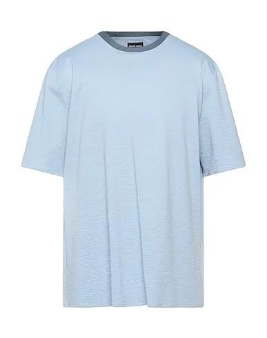 Sky blue Jersey Basic T-shirt