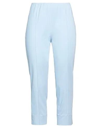 Sky blue Jersey Cropped pants & culottes