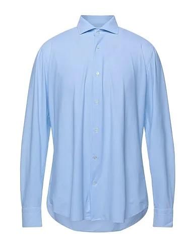 Sky blue Jersey Patterned shirt