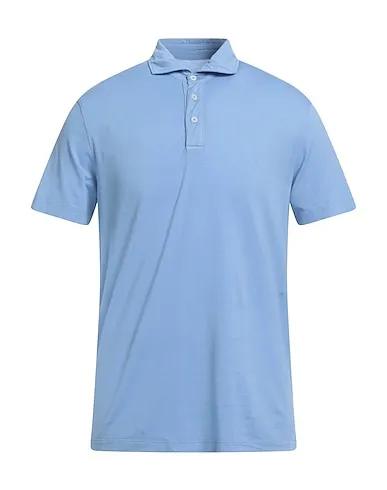 Sky blue Jersey Polo shirt
