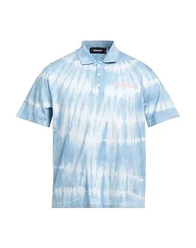 Sky blue Jersey Polo shirt