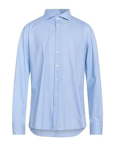 Sky blue Jersey Solid color shirt