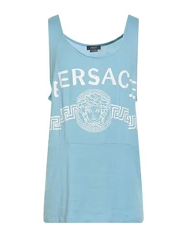 Sky blue Jersey Tank top