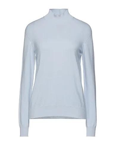 Sky blue Knitted Cashmere blend