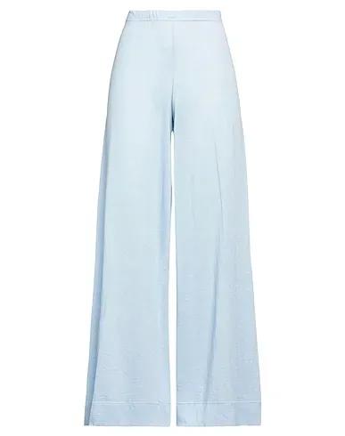 Sky blue Knitted Casual pants