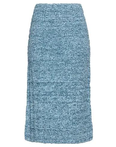 Sky blue Knitted Midi skirt