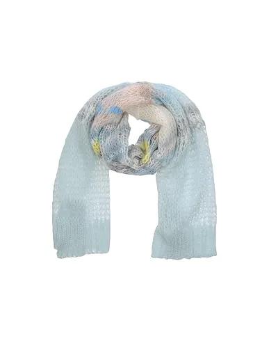 Sky blue Knitted Scarves and foulards