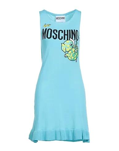 Sky blue Knitted Short dress