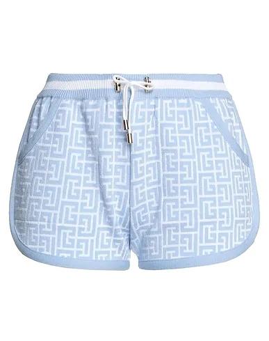 Sky blue Knitted Shorts & Bermuda