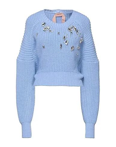 Sky blue Knitted Sweater