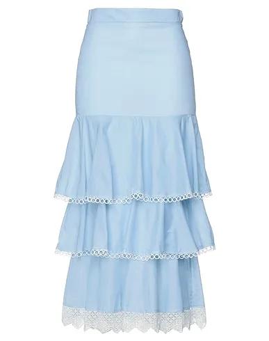 Sky blue Lace Maxi Skirts