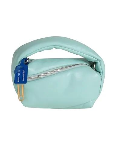 Sky blue Leather Handbag