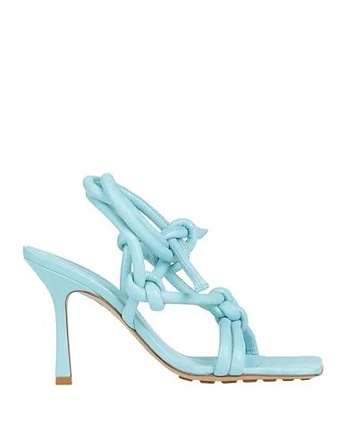 Sky blue Leather Sandals