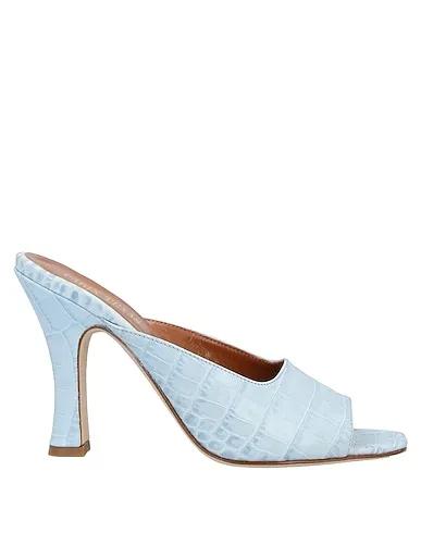 Sky blue Leather Sandals